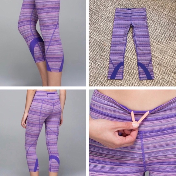lululemon athletica Pants - Lululemon Run Inspire Crop Space Dye Twist 4 NWOT
